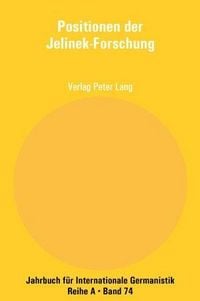 Produktbild: Positionen der Jelinek-Forschung