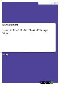 Produktbild: Issues in Rural Health: Physical Therapy View