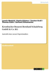 Produktbild: Krombacher Brauerei Bernhard Schadeberg GmbH & Co. KG