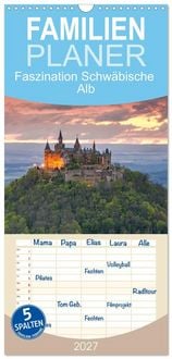 Produktbild: Familienplaner 2027 - Faszination Schw&auml;bische Alb mit 5 Spalten (Wandkalender, 21 x 45 cm) CALVENDO