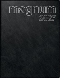 Produktbild: rido/id&eacute; 7027042907 Buchkalender Mod. magnum 2027 183&times;240 mm, Kunststoff, schwarz