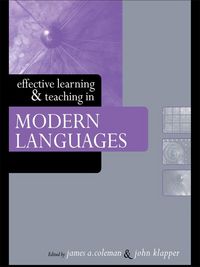 Produktbild: Effective Learning and Teaching in Modern Languages