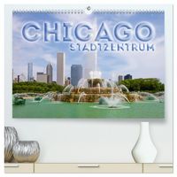 Produktbild: CHICAGO Stadtzentrum (hochwertiger Premium Wandkalender 2026 DIN A2 quer), Kunstdruck in Hochglanz