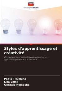 Produktbild: Styles d'apprentissage et cr&eacute;ativit&eacute;