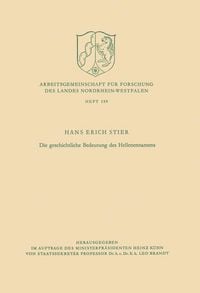 Produktbild: Die geschichtliche Bedeutung des Hellenennamens