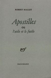 Produktbild: Apostilles ou l'utile et le futile