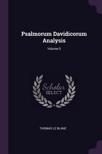 Produktbild: Psalmorum Davidicorum Analysis; Volume 5