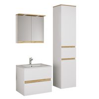 Produktbild: 4 tlg. Badm&ouml;bel-Set mit Waschbecken Cosila-I 61 cm