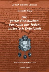 Produktbild: Die gottesdienstlichen Vortrage der Juden, Historisch entwickelt