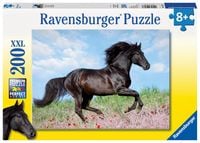 Produktbild: Puzzle Ravensburger Schwarzer Hengst 200 Teile XXL