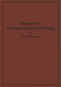 Produktbild: Manual der Pharmazeutischen Zeitung