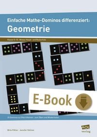 Produktbild: Einfache Mathe-Dominos differenziert: Geometrie