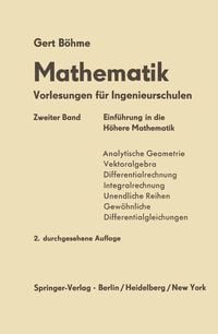Produktbild: Einf&uuml;rung in die H&ouml;here Mathematik