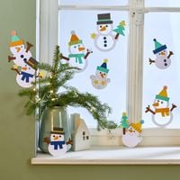 Produktbild Bastelset - Fensterbild Schneemänner