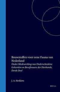 Produktbild: Bouwstoffen Voor Eene Fauna Van Nederland