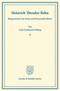 Produktbild: Heinrich Theodor Behn.