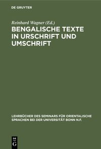 Produktbild: Bengalische Texte in Urschrift und Umschrift
