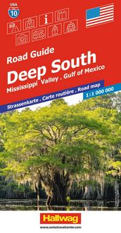 Produktbild: Hallwag Strassenkarte USA, Deep South 1:1 Mio.