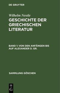 Produktbild: Von den Anf&auml;ngen bis auf Alexander d. Gr.