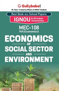 Produktbild: MEC-08/MEC-108 Economics of Social Sector and Environment