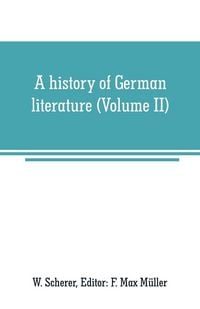 Produktbild: A history of German literature (Volume II)