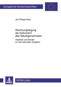 Produktbild: Rechnungslegung als Instrument des Glaeubigerschutzes