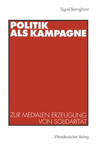 Produktbild: Politik als Kampagne