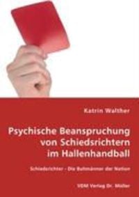Produktbild: Psychische Beanspruchung von Schiedsrichtern im Hallenhandball