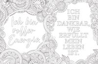 Entdecke deinen Wert:  Kraftvolle Sprüche zum Ausmalen und Reflektieren