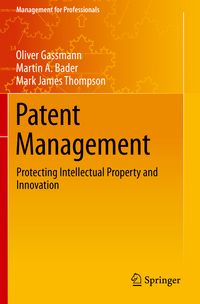 Produktbild: Gassmann, O: Patent Management