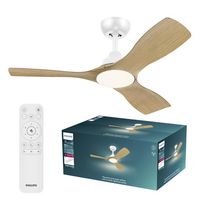 Produktbild: Philips LED Olas Deckenventilator 30W mit Fernbedienung, Dimmbar