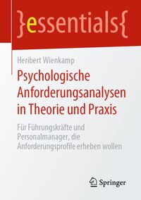 Produktbild: Psychologische Anforderungsanalysen in Theorie und Praxis