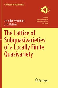 Produktbild: The Lattice of Subquasivarieties of a Locally Finite Quasivariety