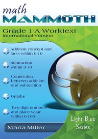 Produktbild: Math Mammoth Grade 1-A Worktext, International Version