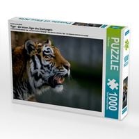 Produktbild: CALVENDO Puzzle Ein Motiv aus dem Kalender Tiger - die leisen J&auml;ger des Dschungels | 1000 Teile Lege-Gr&ouml;&szlig;e 64x48cm Foto-Puzzle f&uuml;r gl&uuml;ckliche Stunden
