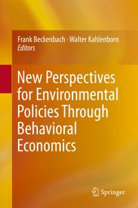 Produktbild: New Perspectives for Environmental Policies Through Behavioral Economics