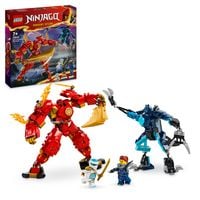Produktbild: LEGO NINJAGO 71808 Kais Feuermech, Action-Spielzeug mit 2 Actionfiguren