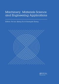 Produktbild: Machinery, Materials Science and Engineering Applications