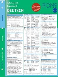 PONS Grammatik auf einen Blick. Deutsch