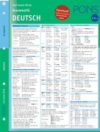 Produktbild: PONS Grammatik auf einen Blick. Deutsch