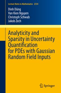 Produktbild: Analyticity and Sparsity in Uncertainty Quantification for PDEs with Gaussian Random Field Inputs