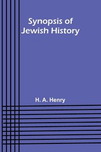 Produktbild: Synopsis of Jewish History