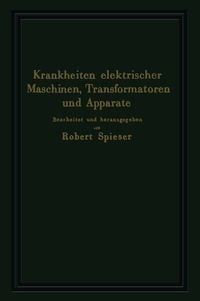 Produktbild: Krankheiten elektrischer Maschinen, Transformatoren und Apparate