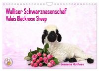 Produktbild: Walliser Schwarznasenschaf Valais Blacknose Sheep (Wandkalender 2027 DIN A4 quer), CALVENDO Monatskalender