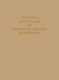 Produktbild: Dictionary of American Library Biography