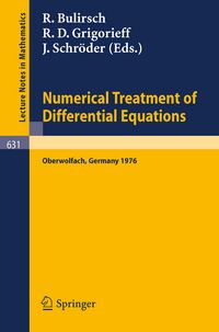Produktbild: Numerical Treatment of Differential Equations