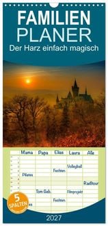 Produktbild: Familienplaner 2027 - Der Harz einfach magisch mit 5 Spalten (Wandkalender, 21 x 45 cm) CALVENDO