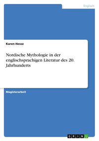 Produktbild: Nordische Mythologie in der englischsprachigen Literatur des 20. Jahrhunderts