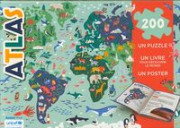 Produktbild: Atlas : un puzzle, un livre pour d&eacute;couvrir le monde, un poster