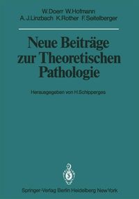 Produktbild: Neue Beitr&auml;ge zur Theoretischen Pathologie
